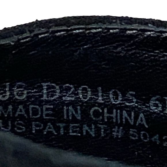 Women’s Cole Haan Nike Air Sandals Size 6 Wedge Heel Open Toe Shoes Black Suede - Picture 9 of 9